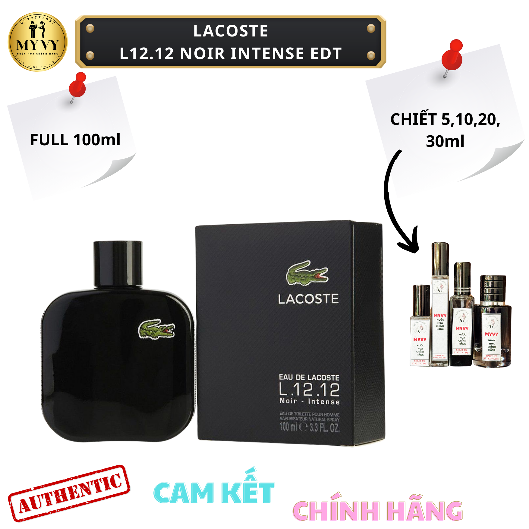 Lacoste L.12.12 Noir Intense EDT