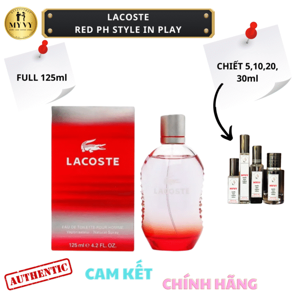 Lacoste Red Pour Homme EDT Style In Play