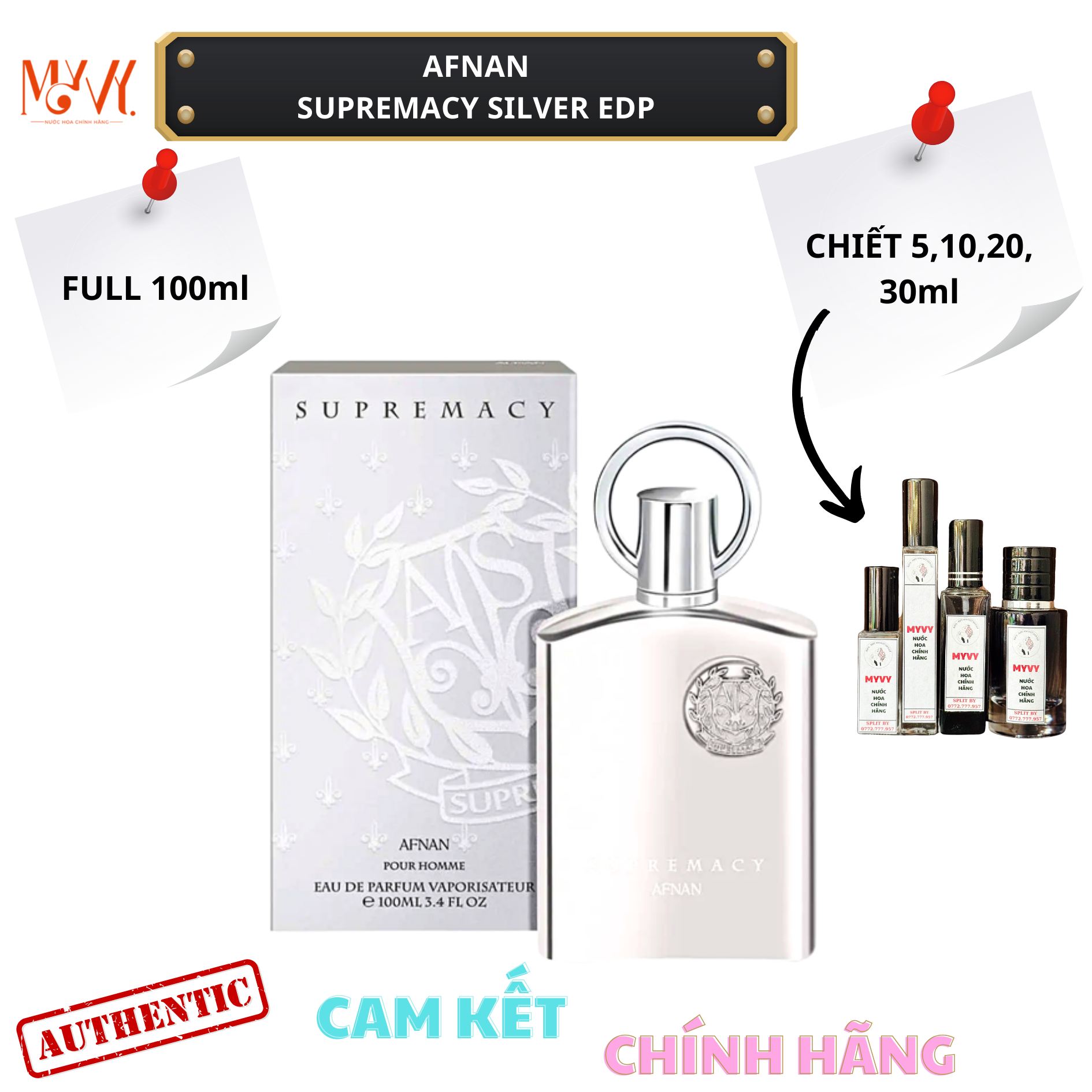 Afnan Supremacy Silver EDP