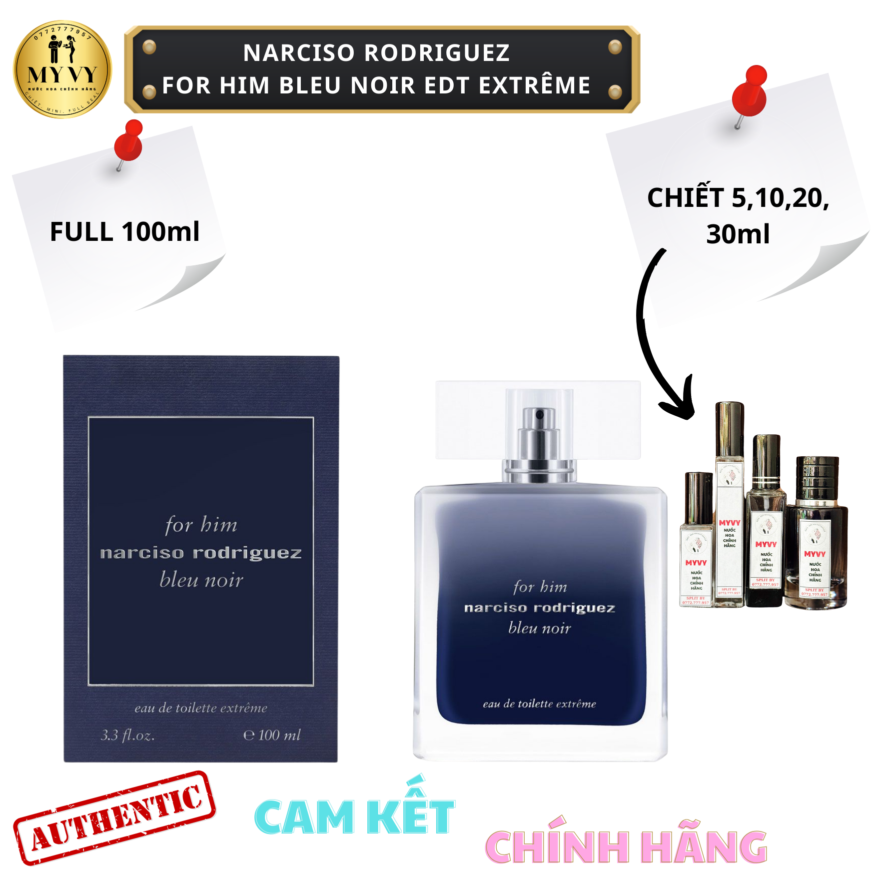 Narciso Rodriguez For Him Bleu Noir EDT Extreme