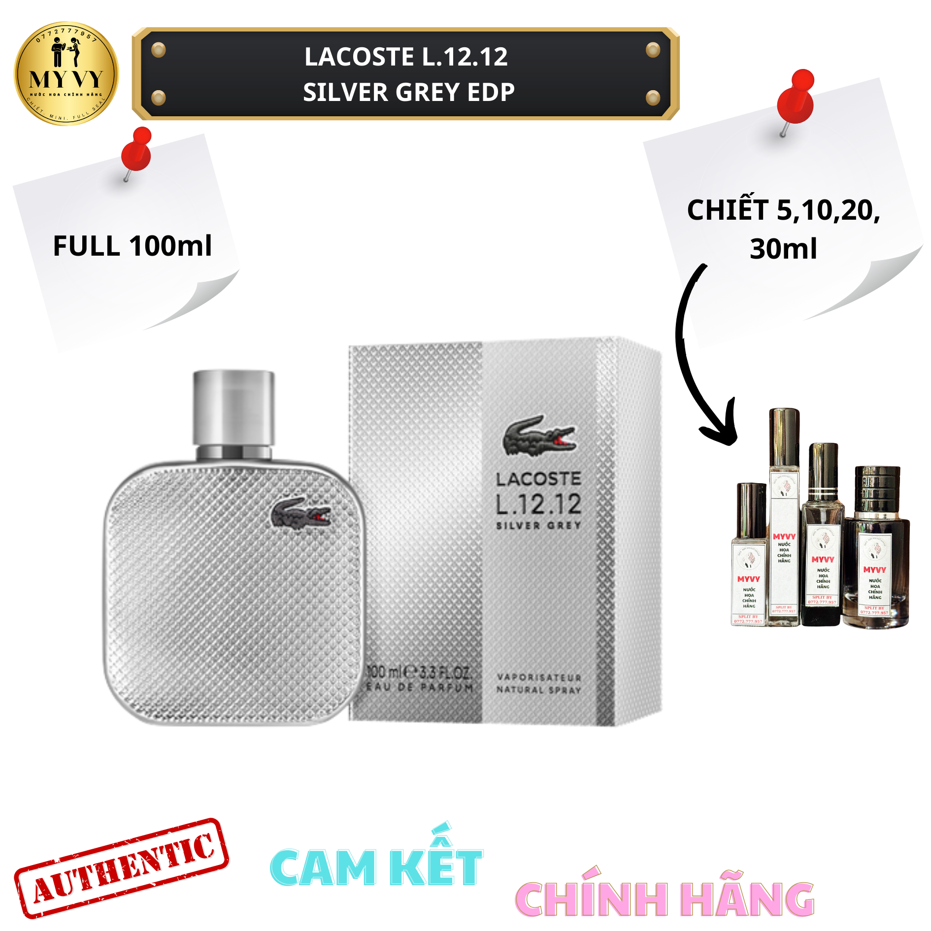 Lacoste L.12.12 Silver Grey Eau de Parfum