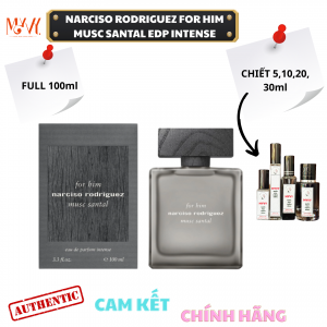 Narciso Rodriguez For Him Musc Santal (2026) EDP Intense